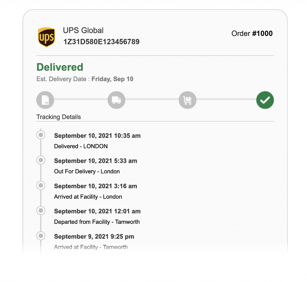 Shipment Tracking Available