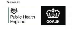Approved by Public Health England Badge