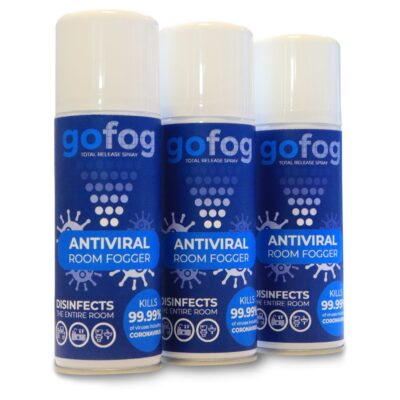 3 GoFog Antiviral Room Fogger Total Release Canisters