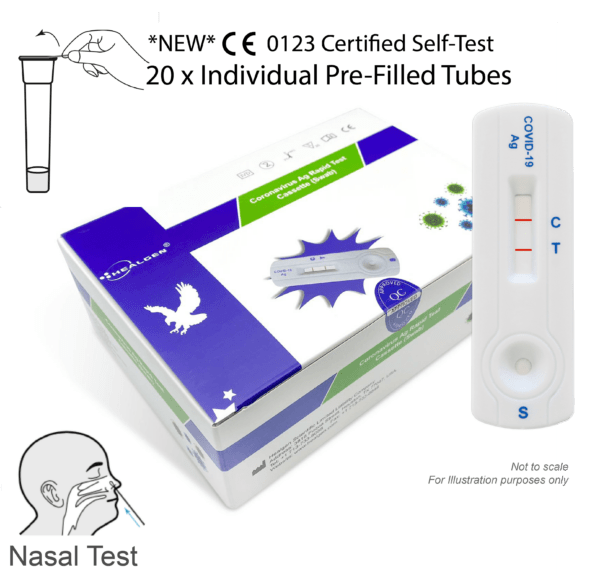 Healgen Lateral Flow Test Box Pre Filled Tubes